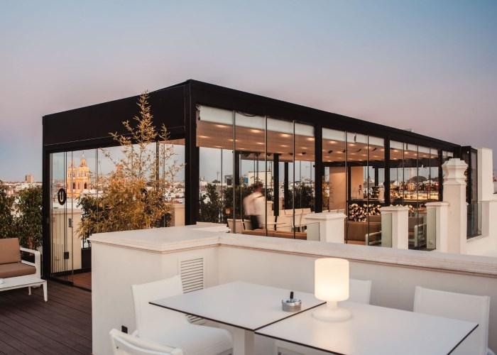 Überdachte Terrasse Vincci Selección Unuk 5* GL Sevilla Überdachte Terrasse Vincci Selección Unuk 5* GL Sevilla
